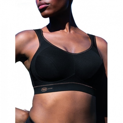 Anita Active Soutien-Gorge Sport Extreme Control Noir Dor 5527
