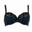 Soutien-Gorge armatures Josphine Navy Black  ROSA FAIA 5674