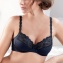 Soutien-Gorge armatures Josphine Navy Black  ROSA FAIA 5674