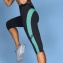 Anita Active Legging de fitness Capri Bleu Piscine Anthracite