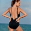 Maillot de bain une pice Priska Noir ROSA FAIA 7707