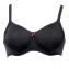 Rosa Faia Soutien-Gorge Coque Sans Armatures Fleur Noir 5654