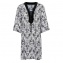 Robe de Plage Lucena Noir et Blanc 8164